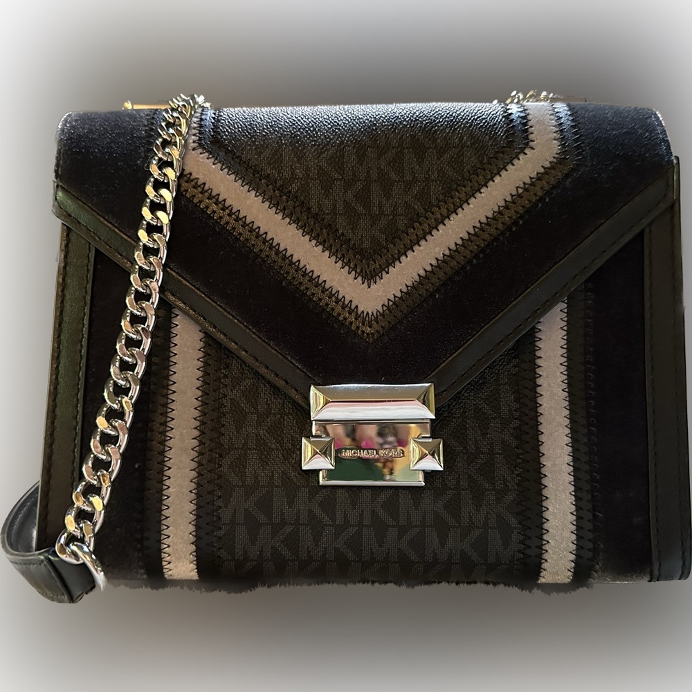 Michael Kors Whitney Large Logo Convertible Shoulder Crossbody Bag